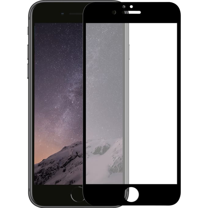 iPhone 6 Plus screenprotector gehard glas Edge to Edge ? Zwart