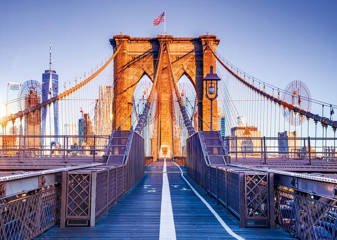 Alipson Puzzle legpuzzel Brooklyn New York 1000 stukjes kleurrijk.