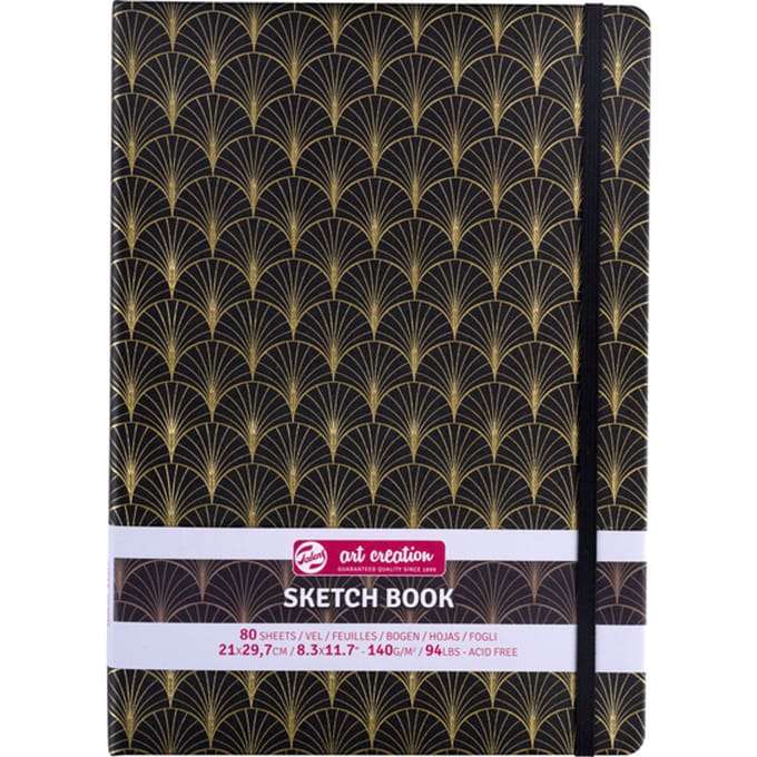 Talens Art Creation Schetsboek Art Deco | 21 x 29,7 cm, 140 g, 80 vellen