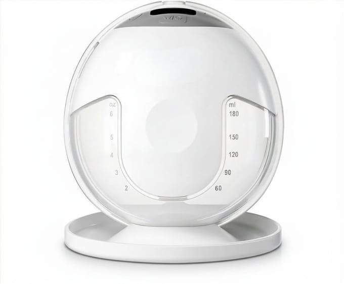 AHD® Borstkolf - Handsfree Borstkolf - Elektrische Borstkolf - Handkolf - Draadloze Borstkolf - Wit - 19cm x 16cm x 9cm