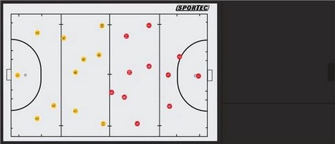 Hockey De Luxe Sportec Coachmap  42 X 26 Cm