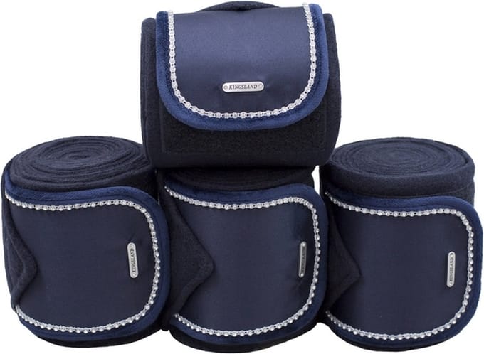 Kingsland Fleece Bandages Oktober Navy - One size size