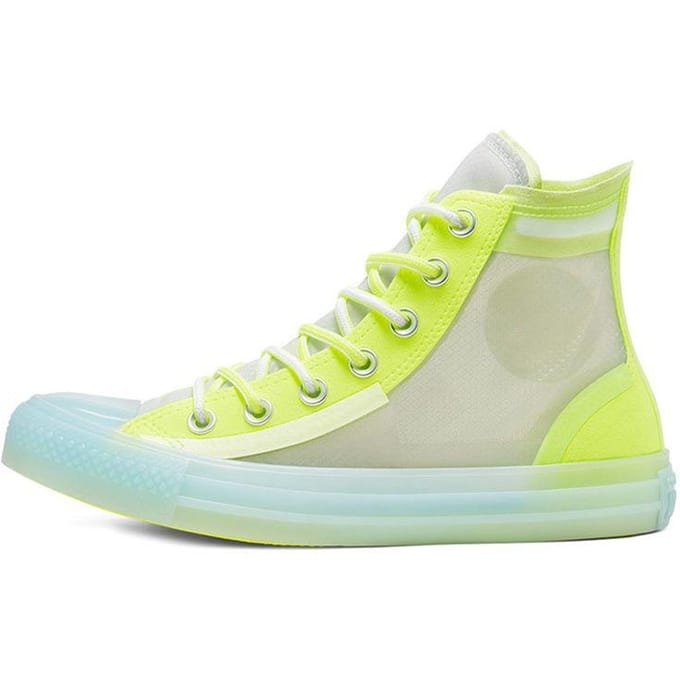 Converse Chuck Taylor All Star Translucent Mesh Utility High Top Canvas Schoenen Dames Sneakers Citroengeel 567369C 37 beige