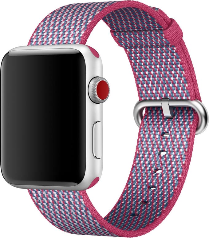 Apple Woven Nylon band voor de Apple Watch | 38/40/41/42 mm - Berry