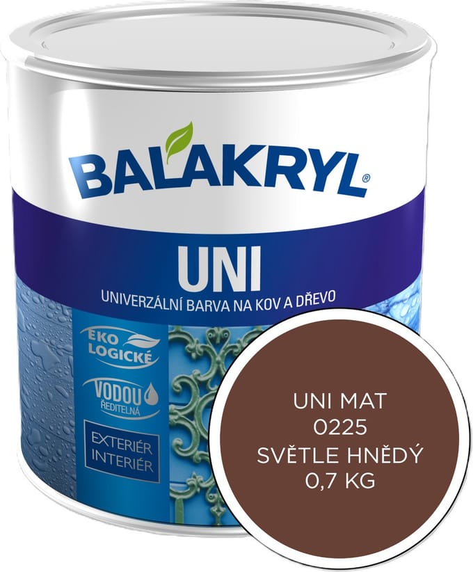 Balakryl UNI MAT 0,7kg, 0225 lichtbruin