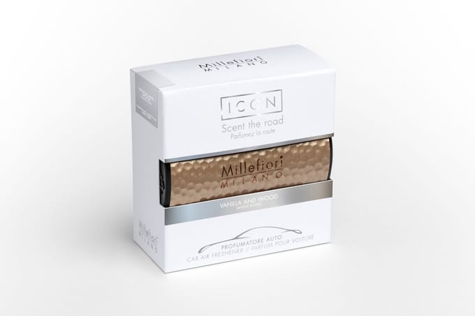 Millefiori Milano - Autoparfum Icon 84 - Goud - Metal Shades - Vanilla & Wood