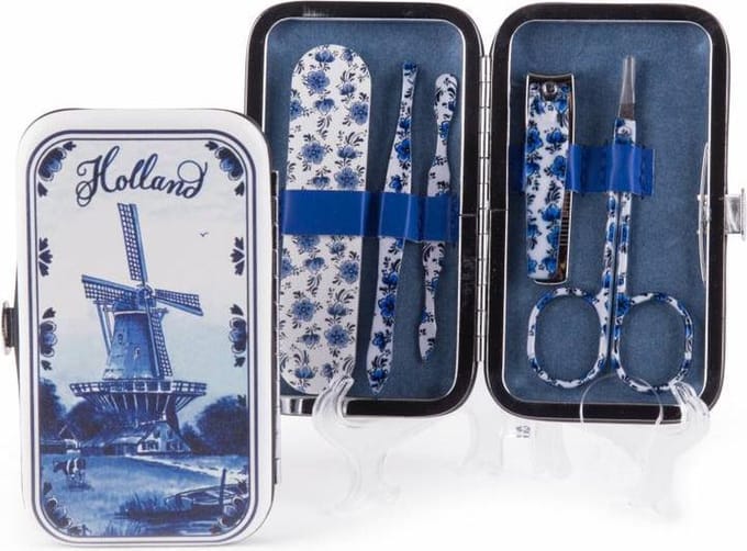 Manicure Setje Delfts Blauw Holland - Souvenir