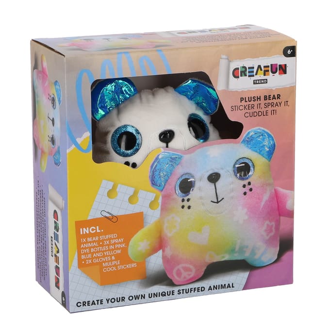 KiddyGo knutselset spray dye beer - creatieve hobbyset voor kinderen.