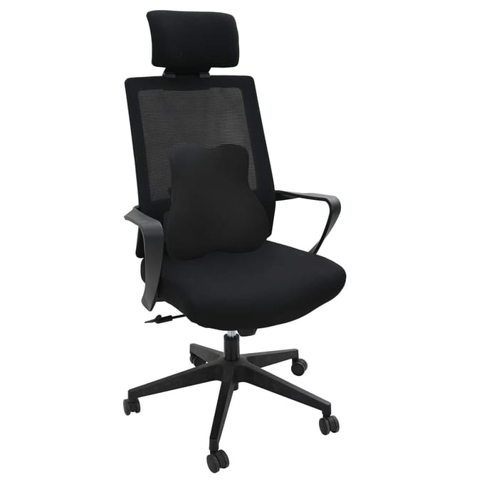 vidaXL - Rugkussen - Zwart - Traagschuim - 40 - x - 40 - x - 11 - cm