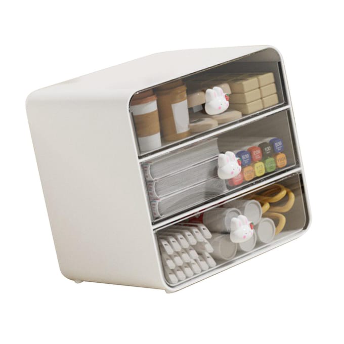Cosmetic opbergdoos lade type make-up opbergdoos desktop plank mand voor studentenslaapzaal gray