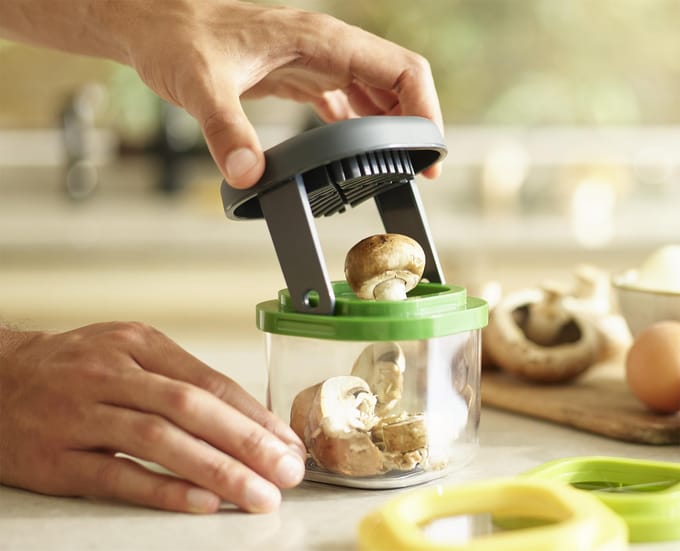 Multi-Prep Mini Mandoline met Opvangbak.