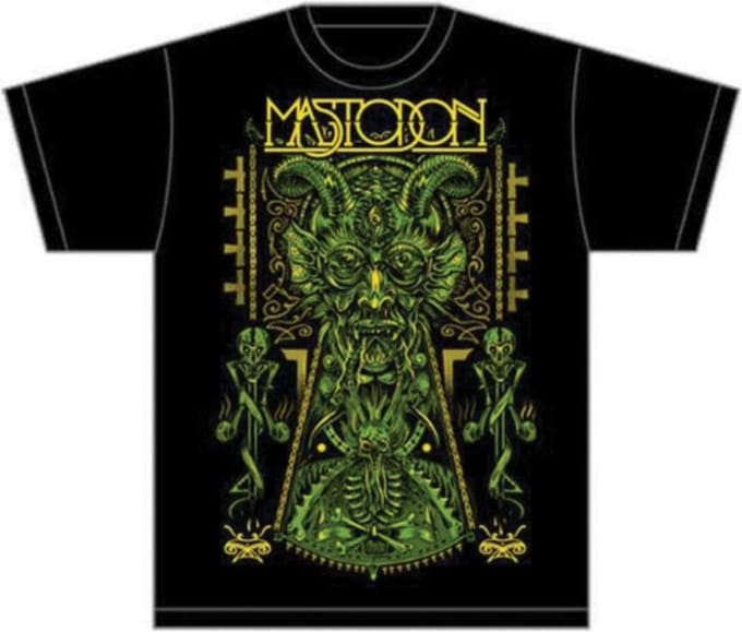 Mastodon Heren Tshirt -XXL- Devil On Black Zwart