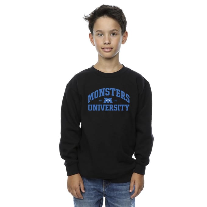 Disney Jongens Monsters University Logo Sweatshirt (Zwart)