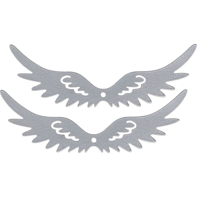 Engelenvleugels "Angelo", 10 cm - Zilverkleurig