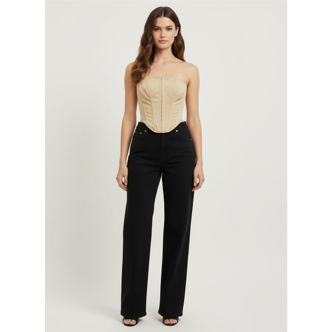 Stone Bardot Korset Top