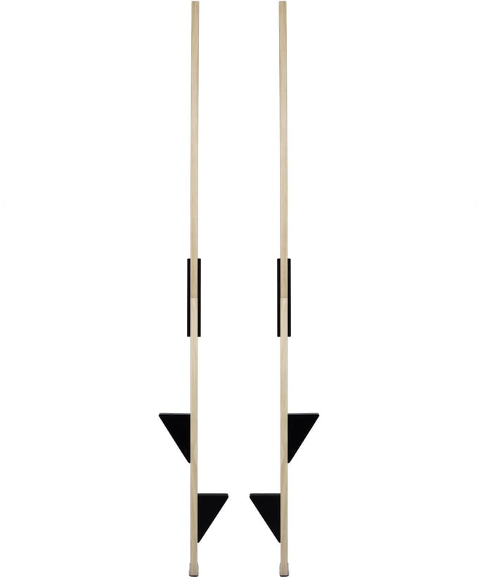 Houten Stelten - Beukenhout - 170 cm - Zwart - Demontabel