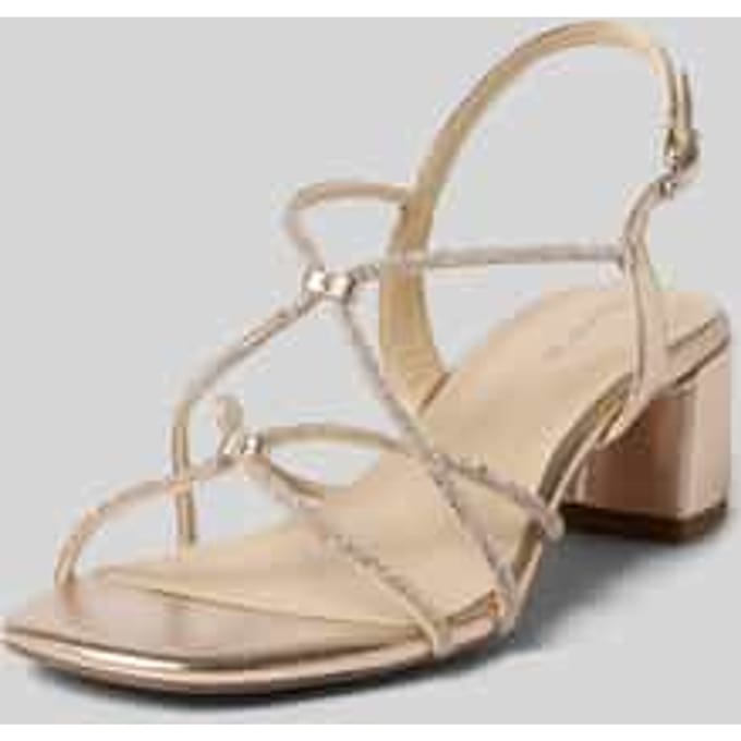 Tamaris Sandalen met hak goud Synthetisch - Dames - Maat 41