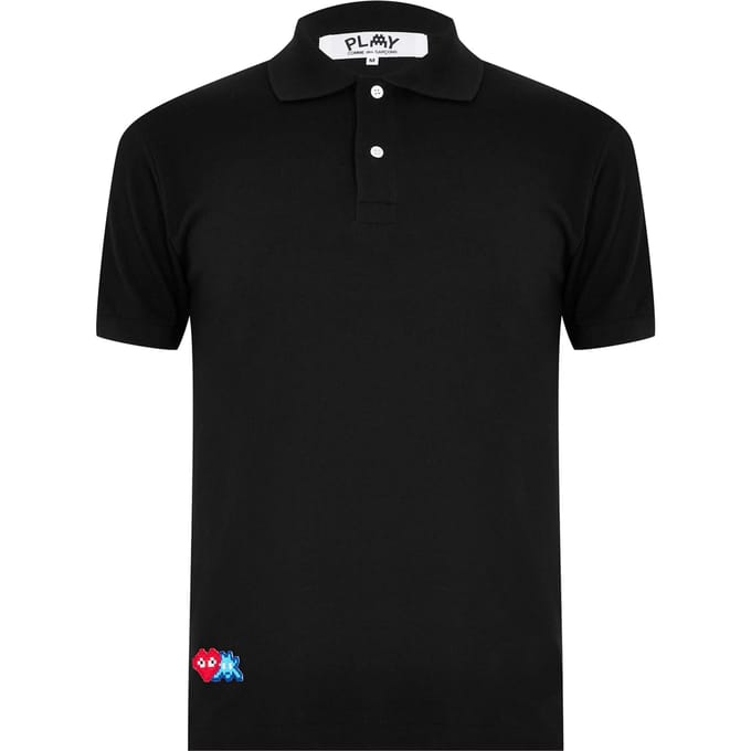 Polo shirt met Heart Invader-logo