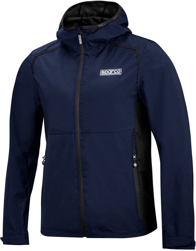 Sparco Windjack - Zwart — Marineblauw — XXXL
