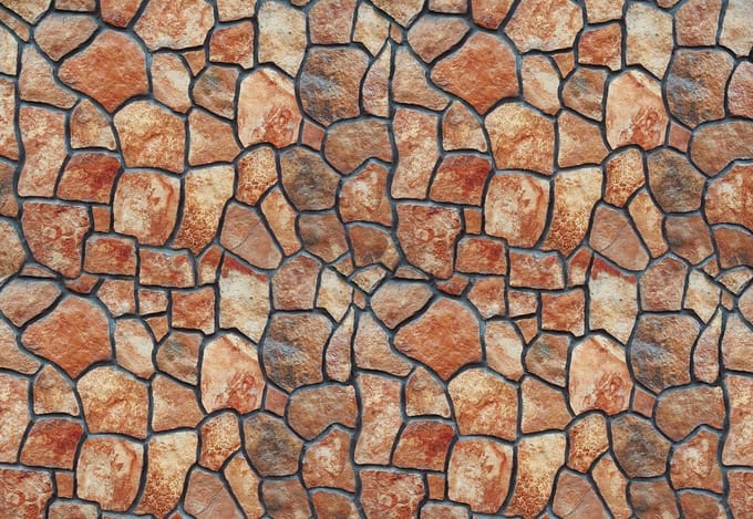 Fotobehang Stone Wall | XL - 208cm x 146cm | 130g/m2 Vlies
