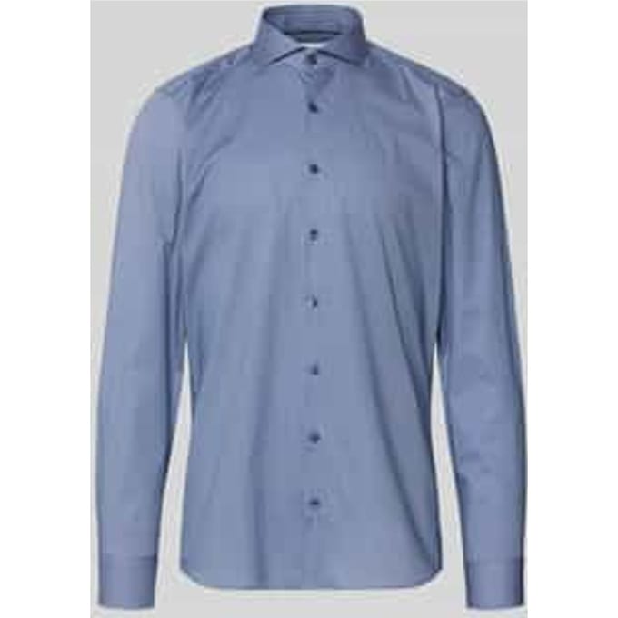 OLYMP Level Five Overhemd, Body Fit, Cutaway, Marineblauw