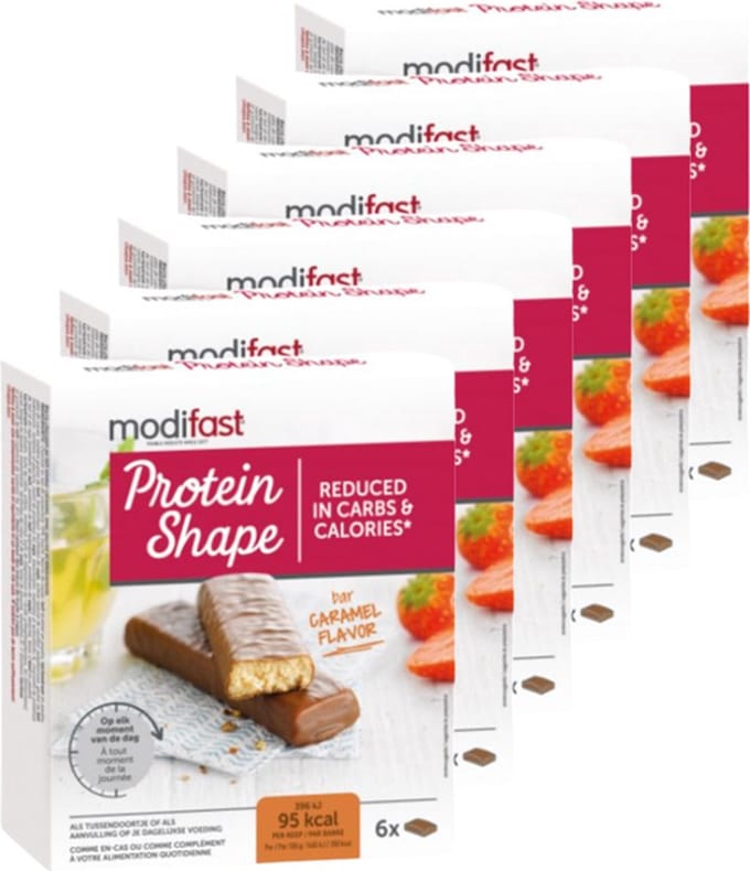 Modifast | Protein Shape Bar Caramel | 6 stuks | 6 x 27g