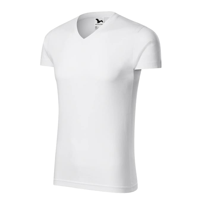 T-shirt met V-hals Malfini Slim 146