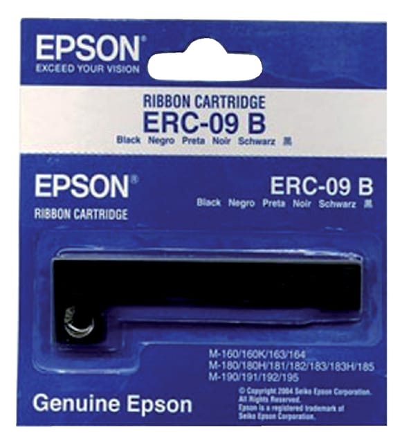 Epson Kleurtape C43S015354 Origineel ERC09B Geschikt voor apparatuur (merk): Epson Zwart 1 stuk(s)