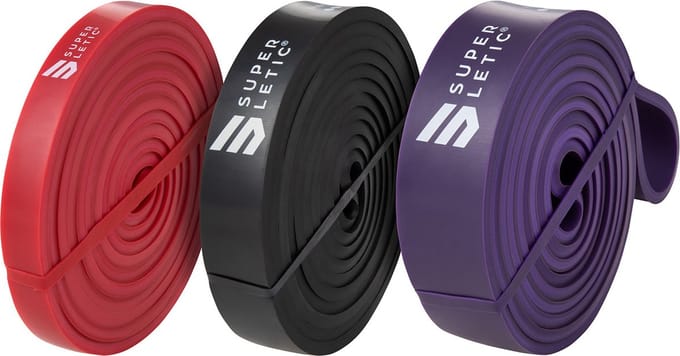 Uros powerbands set van 3 fitnessbanden loop 100 % latex