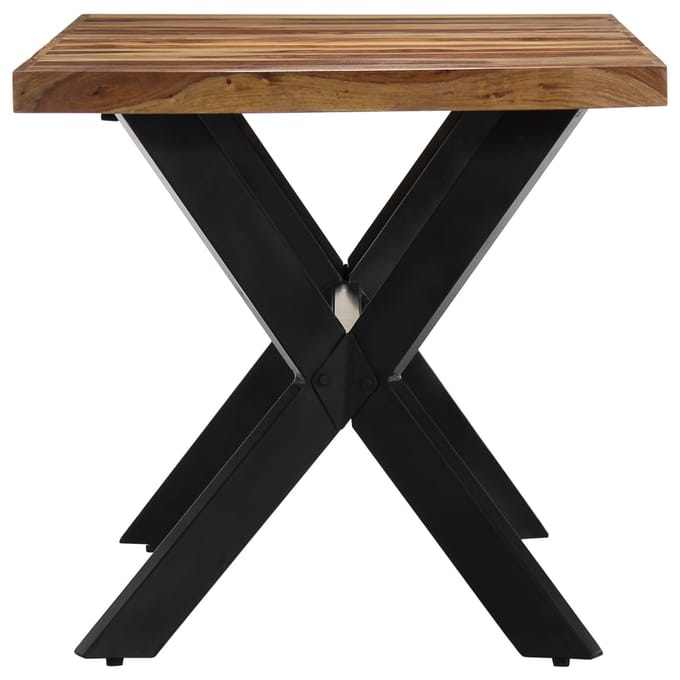 vidaXL - Eettafel - 140x70x75 - cm - massief - acaciahout