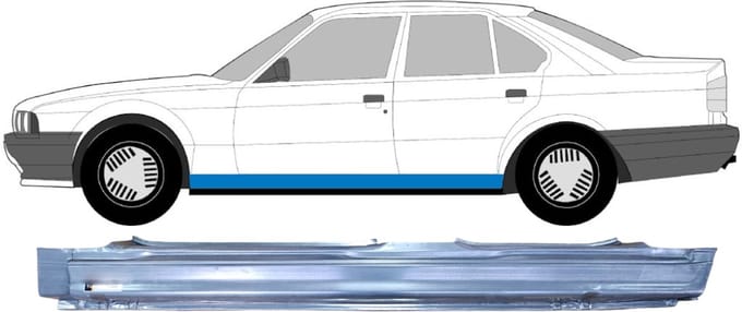 Volledige dorpel voor BMW 5 E34 1987-1997 / Links