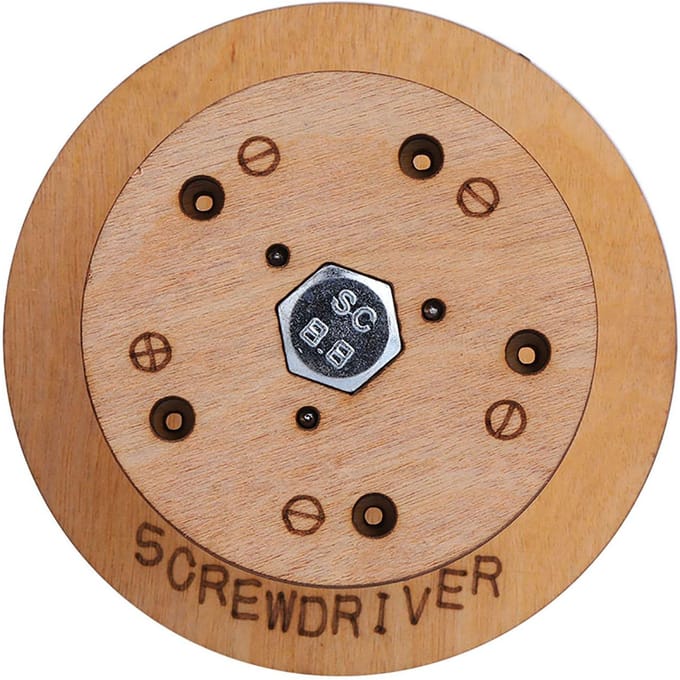 Kit de tournevis de précision pour la réparation de bijoux, de lunettes et de montres (1 support) beige