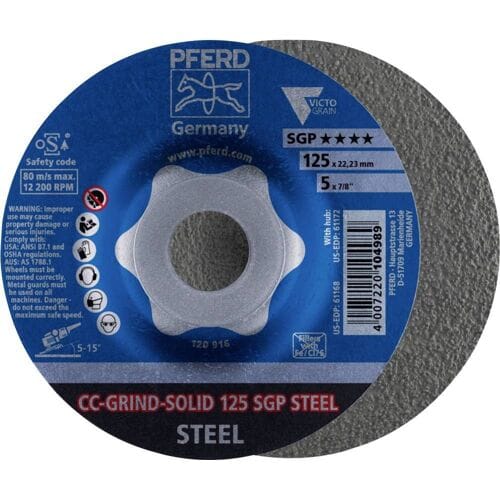 PFERD TOOLS 64187126 Schuurschijf Diameter 125 mm Korrelgrootte (num): 60 10 stuk(s)