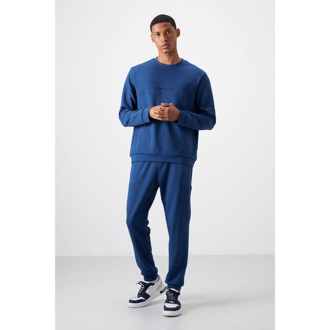 Geprinte Fleece Sweatshirt en Broekset