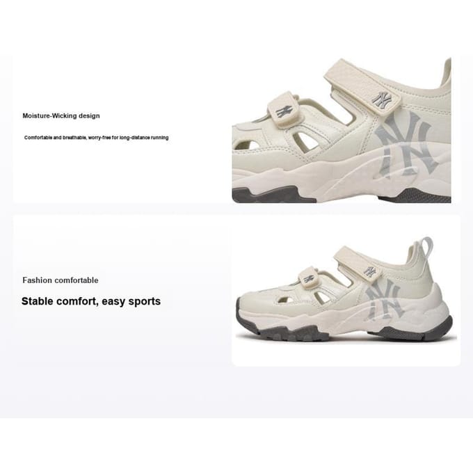 MLB Chunky Mask Comfortabele Ademende Lage Top Hardloopschoenen Unisex sneaker Wit 3ASDBCL43-50WHS 44 white