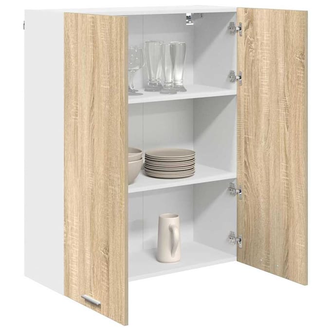 vidaXL - Hangkast - Sonoma - Eik - 80 - x - 31 - x - 100 - cm - Bewerkt - hout
