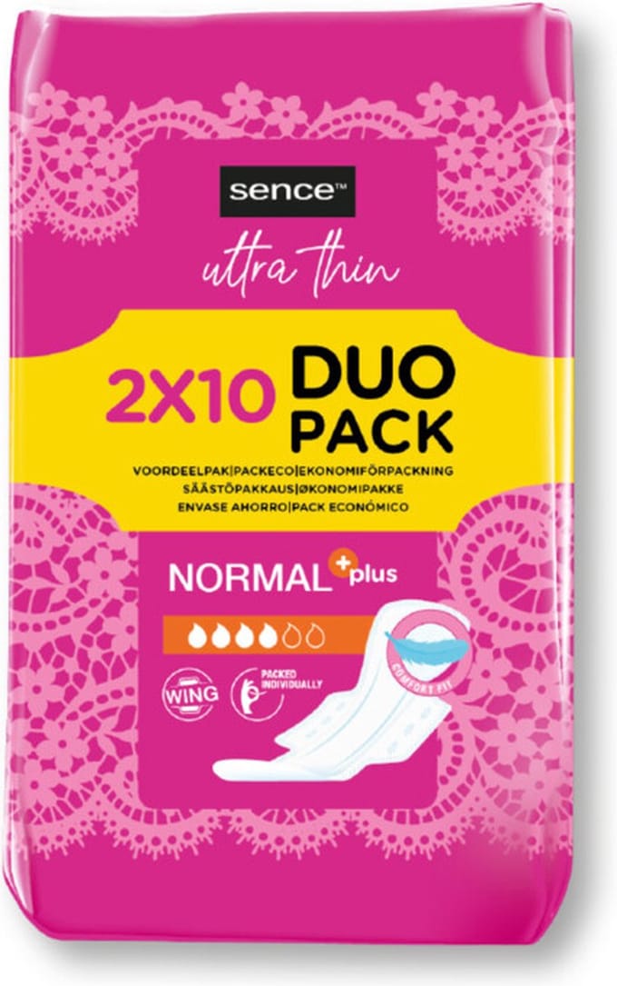 6x Sence Maandverband Normal 20 stuks
