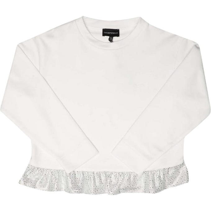 Emporio Armani Meisjes Rimpeltrui (Wit)