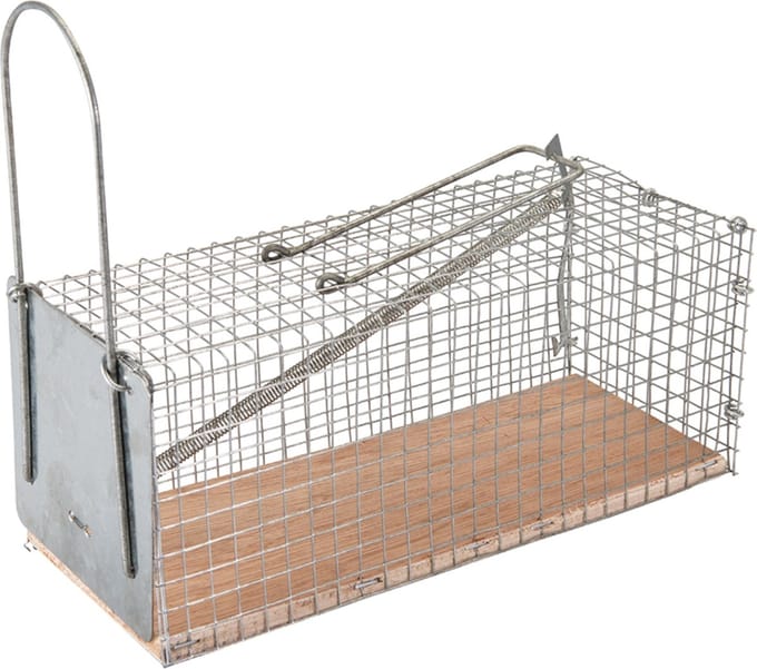 Fixman Humane muizenval - Sterke maas en draad - Herbruikbaar - 25 x 9 x 9 cm