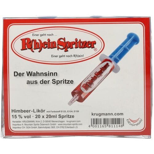 Krugmann R(h)einspritzer Himbeerlikör 15% Vol. 20x0,02l PET