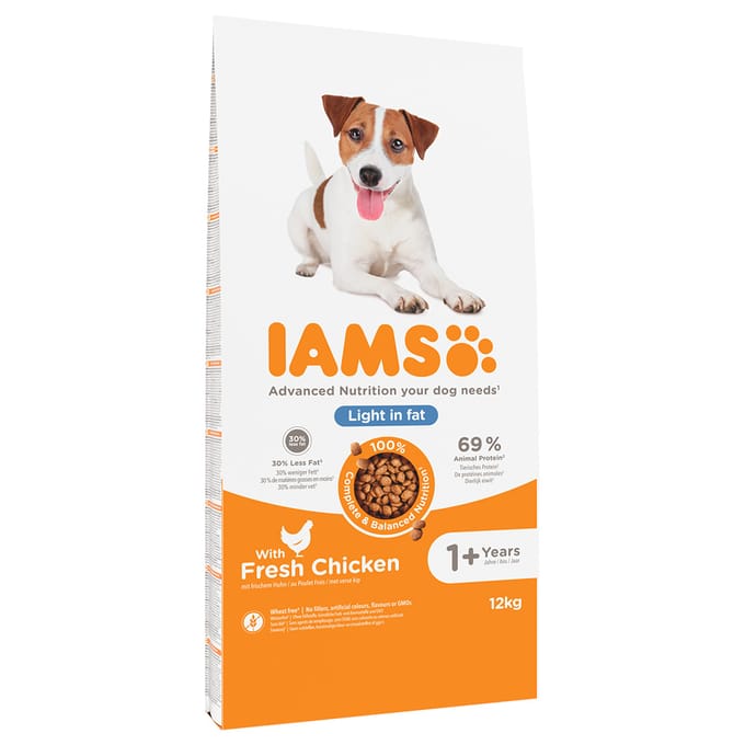 2 kg gratis! 12 kg IAMS Advanced Nutrition Weight Control met Kip