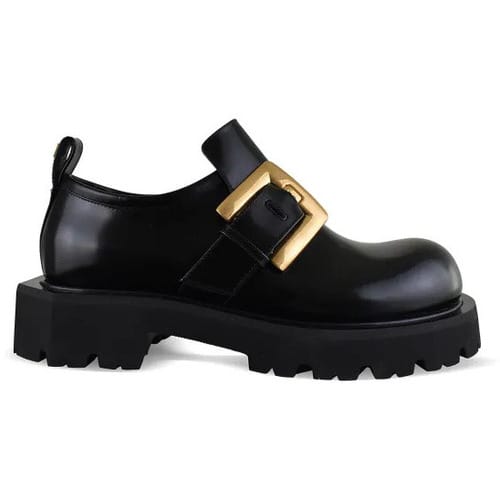 Balmain Anthem-loafers met glazuurlaag Zwart
