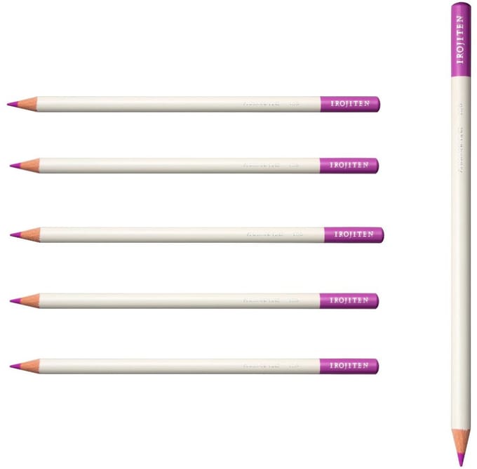 Tombow Irojiten - Kleurpotlood - EX6 - Anemone pink - Donker roze - 6 Stuks
