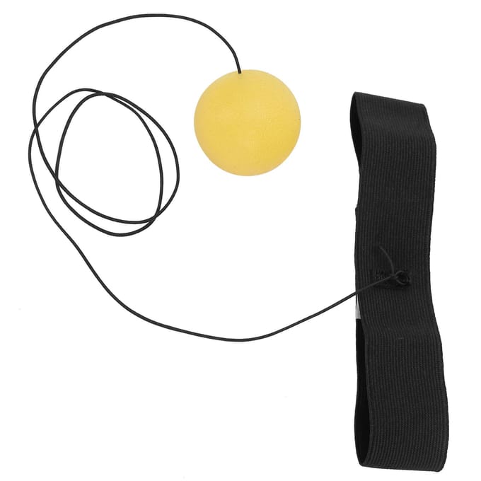 Professionele Boksen Reflexbal Reactiesnelheid Training Boksen Bal met HoofdbandGeel geel