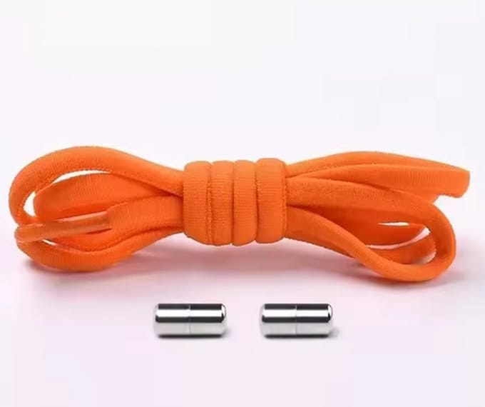 Oranje veters - Platte veters - Orange laces - Met sluiting - 100CM - Draaisluiting - 1 paar - CHPN