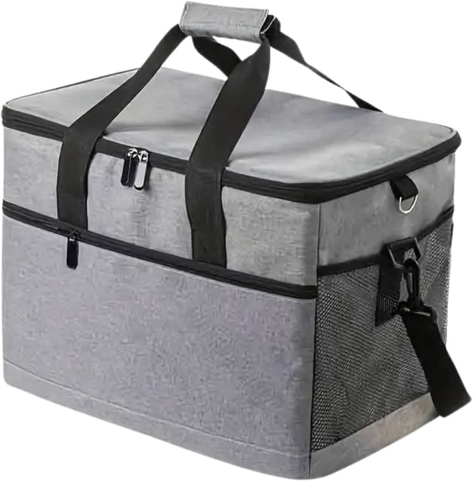 Nivard Koeltas - Koelbox - Koelelementen - Coolbox - Auto - Lunchtas - Strand - Grijs