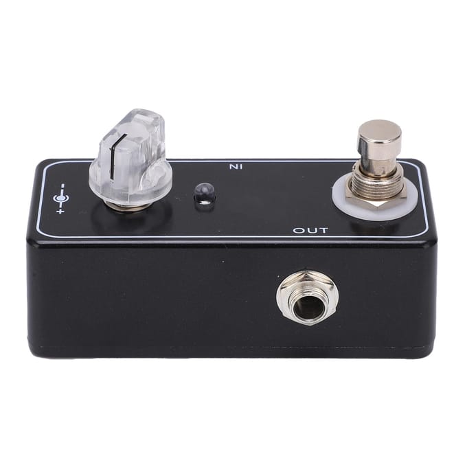 Pédale d'Effet Guitare Métal Booster Effector avec True Bypass Accessoires d'Accordage d'Instrument gray
