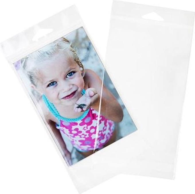 Headerbags 11,1x16,5cm Hersluitbaar en Kristalhelder (100 stuks)