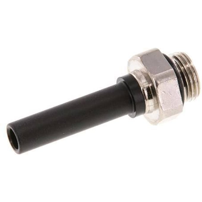 6mm x G1/8'' insteekfitting Messing/PA 66 buitendraad NBR [5 Stuks]