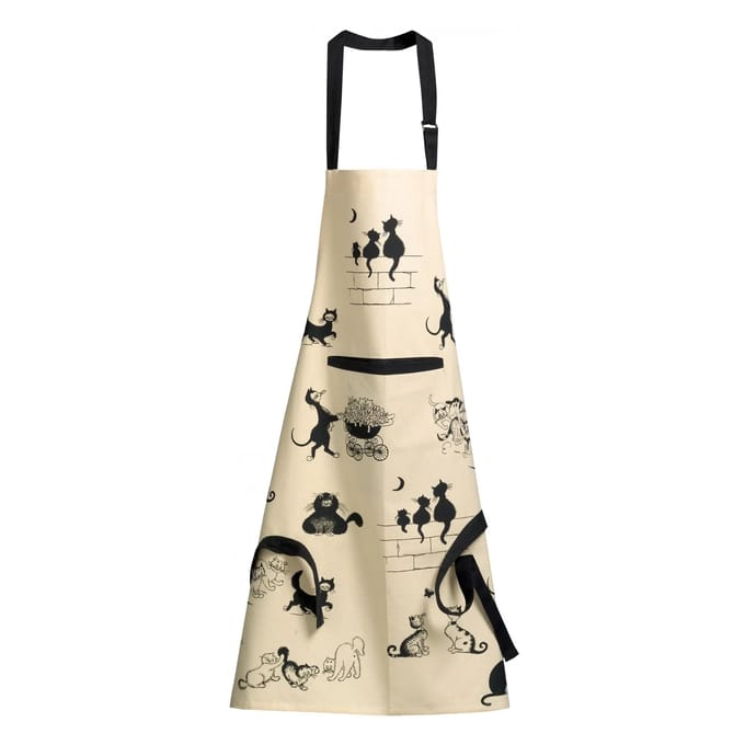 Winkler - Keukenschort met Katten van Dubout - Beige - 72 x 85